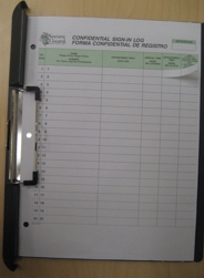 Spanish Patient Sign-In Form